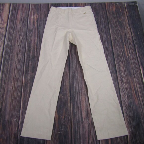 Lilly Pulitzer NEW NWT Women 8 Declynn High Rise Straight Leg Pants Creme Brulee - Picture 2 of 5